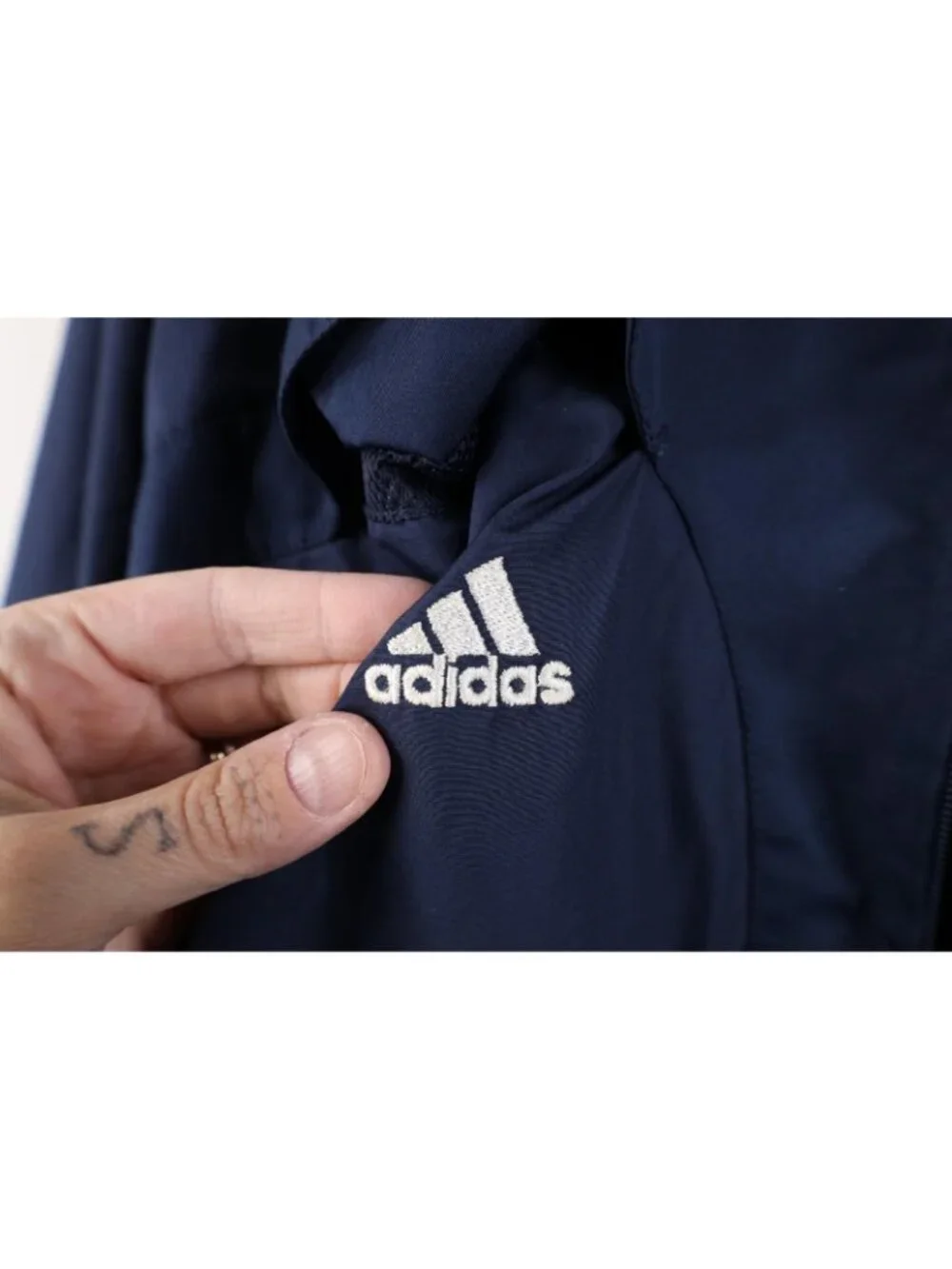 AS IS Adidas Womens Large Team Issued Notre Dame University Windbreaker Jacket